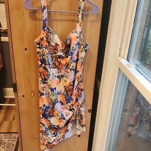 Cider Multicolor Floral Dress